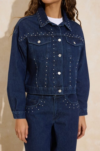 Veste en jean - Bleu foncé