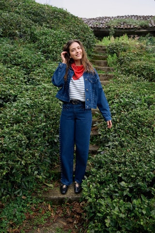 Veste en jean - Bleu foncé