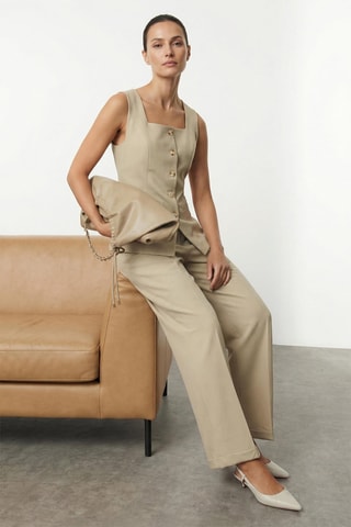 Veste sans manches - Taupe