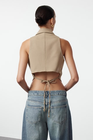 Veste sans manches - Taupe