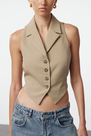 Veste sans manches - Taupe