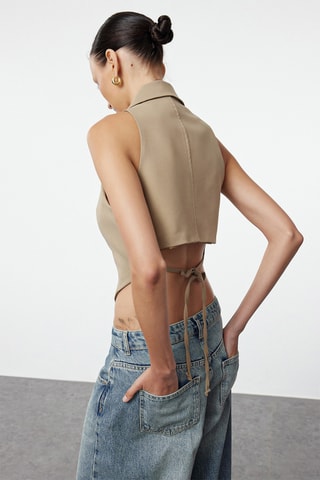 Veste sans manches - Taupe