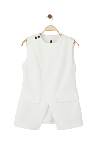 Veste sans manches - Blanc