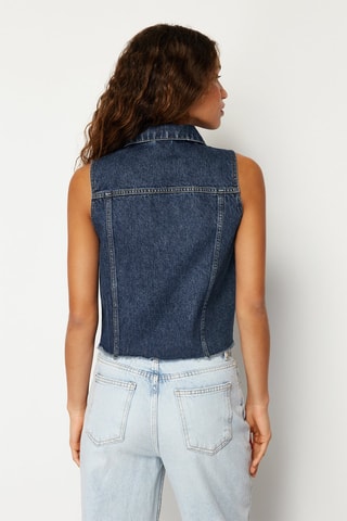 Veste en jean - Bleu marine