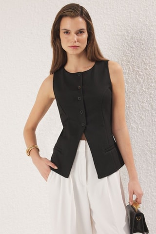 Veste sans manches - Noir