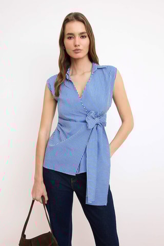 Top portefeuille - Bleu marine