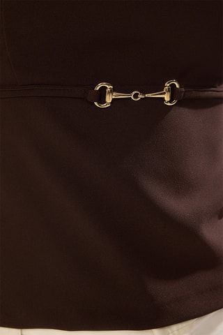 Top bustier - Marron