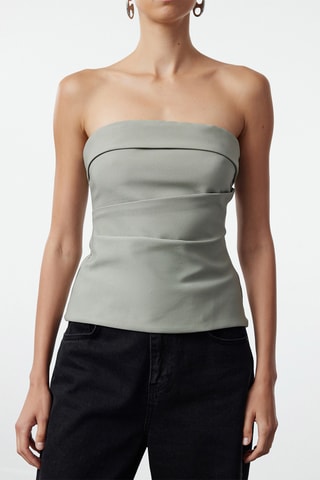 Top bustier - Kaki