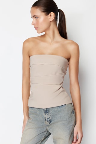 Top bustier - Taupe
