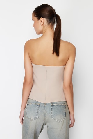 Top bustier - Taupe