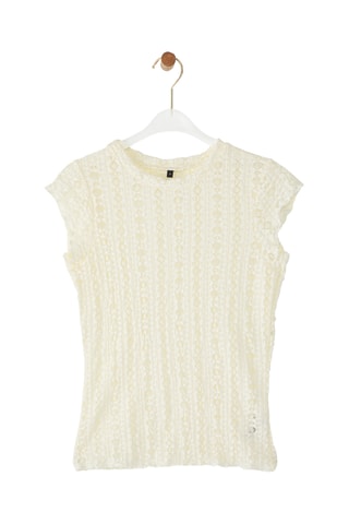 Top en dentelle - Ecru
