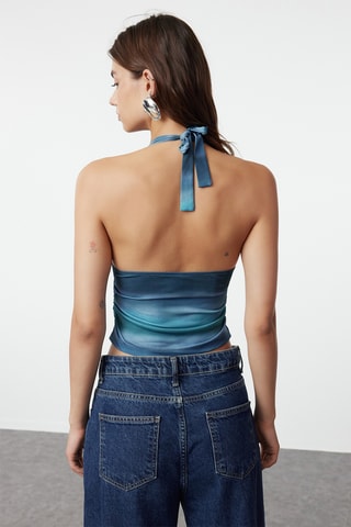 Top dip and dye - Bleu clair