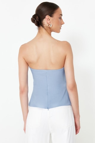 Top bustier - Bleu clair