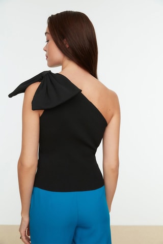 Top asymétrique - Noir