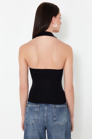 Top Slim Fit - Zwart