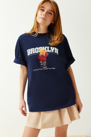 T-shirt - Marineblauw