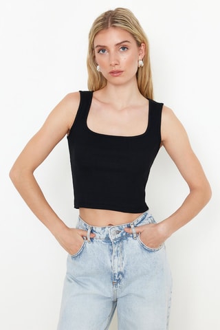 2 crop tops - Noir et blanc