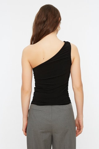 Asymmetrische Top Zwart