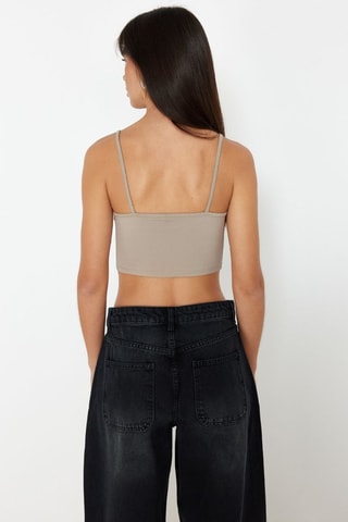 2 crop tops - Noir et beige