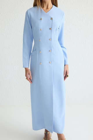 Robe longue - Bleu