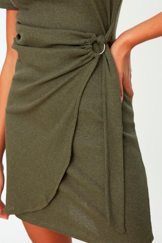 Robe portefeuille - Kaki