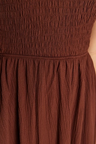 Robe asymétrique - Marron