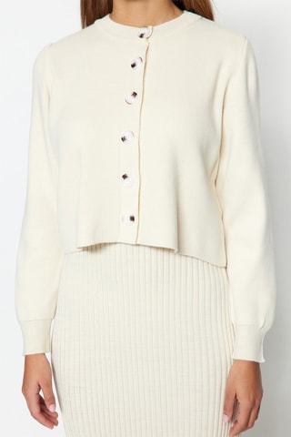 Robe fourreau et gilet - Ecru