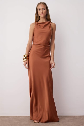 Robe longue - Marron