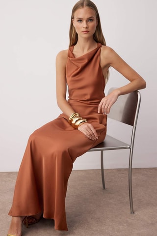 Robe longue - Marron