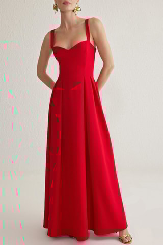 Robe longue - Rouge