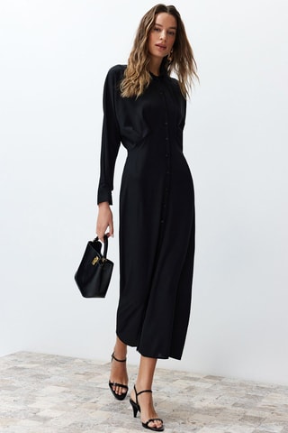 Robe chemise - Bleu marine