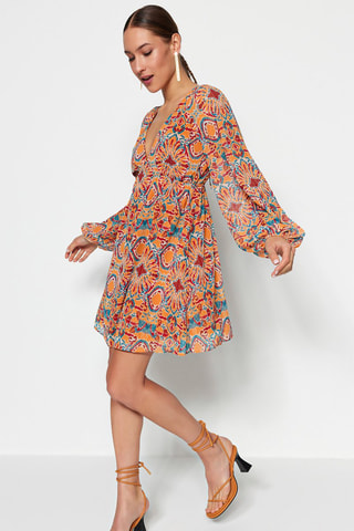 Robe patineuse - Orange