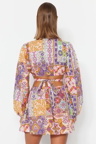 Robe de plage - Orange et violet