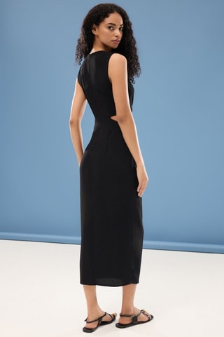 Robe trompe-l'œil - Noir