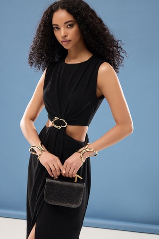 Robe trompe-l'œil - Noir