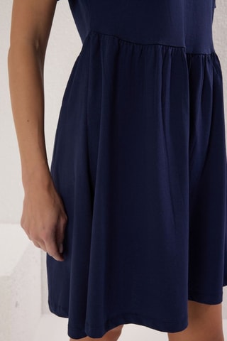 Robe patineuse - Bleu marine