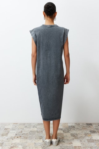 Robe droite - Anthracite chiné