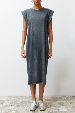 Robe droite - Anthracite chiné