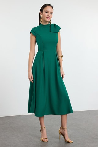 Robe midi - Vert