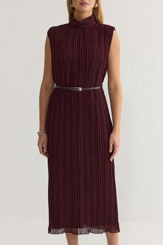 Robe droite - Bordeaux