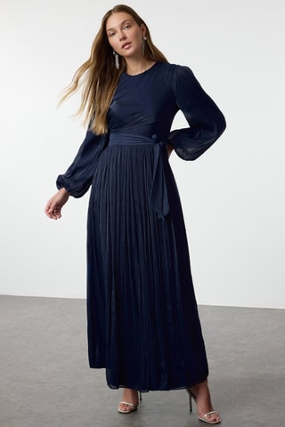 Robe longue - Bleu