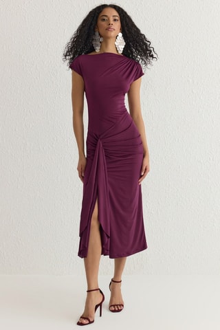 Robe midi - Violet