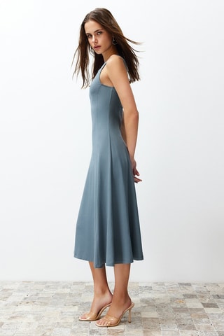 Robe midi - Anthracite