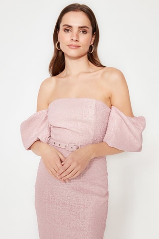 Robe droite Rose
