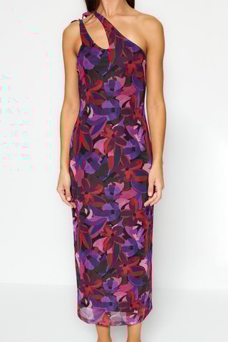 Robe asymétrique Multicolore