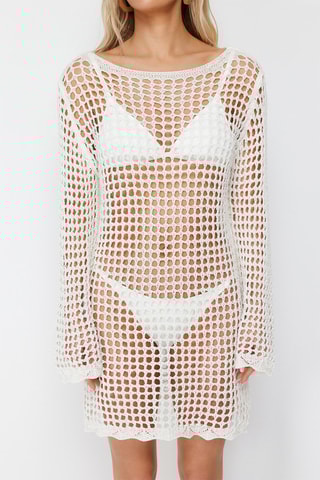 Robe de plage - Ecru