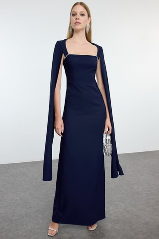 Robe longue - Bleu marine