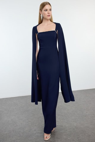 Robe longue - Bleu marine