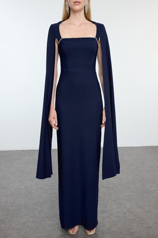 Robe longue - Bleu marine