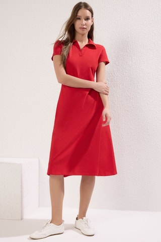 Robe trapèze - Rouge